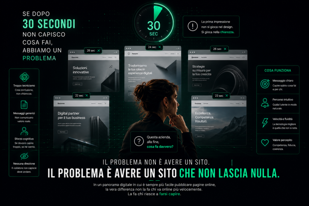 Avere un sito che non mostra nulla